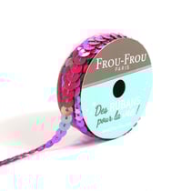 Bobinette Frou-Frou - 5 m x 6 mm - Sequins - Petale de rose