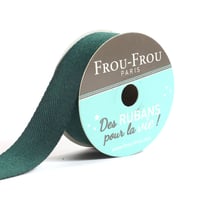 Bobinette Frou-Frou - 4 m x 19 mm - Sergé - Emeraude