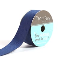 Bobinette Frou-Frou - 4 m x 19 mm - Sergé - Navy