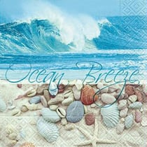 20 serviettes - ocean breeze - 33x33cm - Paper Design