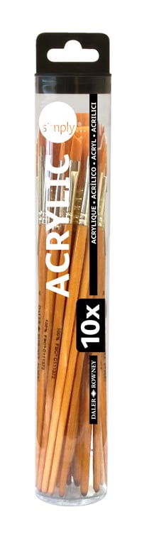 Set 10 pinceaux acrylique Simply