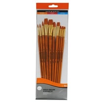 Set 10 pinceaux Gold Taklon poils synthétiques Simply