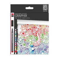 Set 12 feutres Fineliner Graphix - Doodle Suprême
