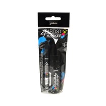 2 marqueurs 4Artist marker Pébéo à pointes 2 et 8 mm - noir