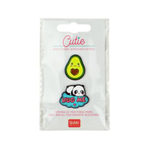 Lot de 2 autocollants métal Legami - Câlins : avocat et panda