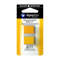 Aquarelle Daler Rowney - Aquafine - 1/2 godet - jaune foncé