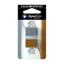 Set de 2 demi-godets Aquafine - Argent/Or - Daler Rowney