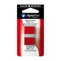 Aquarelle Daler Rowney - Aquafine - 1/2 godet - jaune indien et orange de cadmium