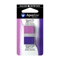 Aquarelle Daler Rowney - Aquafine - 1/2 godet - magenta de quinacridone et laque pourpre