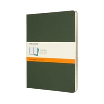 3 cahiers - 19 x 25 cm - Ligné - Vert - Moleskine