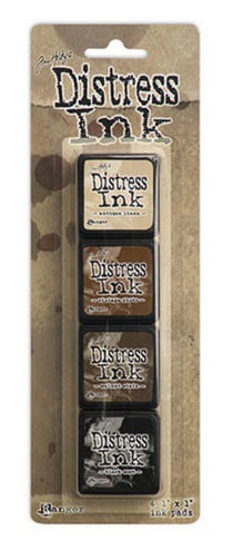 4 mini encres Distress 3x3cm - Toga