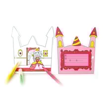 Lot de 6 cartes d'anniversaire «Princesse»