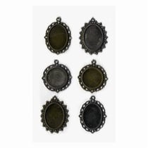 6 pendentifs vintage à décorer