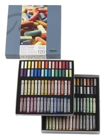Coffret carton 60 pastels entiers + 60 1