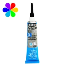 Cerne 3D Setacolor Pailleté Pébéo 20 ml - Poudre d'argent