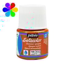 Pot 45 ml peinture tissu Pébéo Setacolor Opaque - Brique moiré