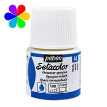 Pot 45 ml peinture tissu Pébéo Setacolor Opaque - Perle moiré