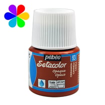 Pot 45 ml peinture tissu Pébéo Setacolor - Cannelle - Opaque