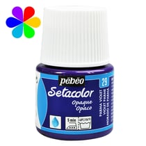 Pot 45 ml peinture tissu Pébéo Setacolor - Violet parme - Opaque
