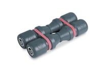 Latin Percussion Duoshake Medium - Shaker - en 2 parties - 6.5" - gris