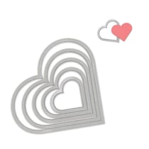Sizzix Framelits - Jeu de matrices de coupe - Coeur