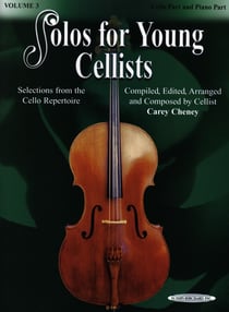 Solos young cellists vol 3 vlc/pf bk livre sur la musique