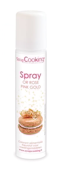 Spray colorant alimentaire ScrapCooking® - Or rose - 75 ml