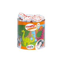 Tampons en mousse Aladine - Stampo'minos Dinosaure - 10 pièces + 1 encreur