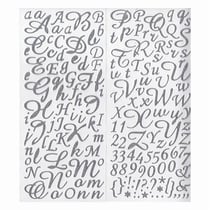 STICKERS ALPHA MIN GLIT ARGT STICKER ALPHA ANGL ARG PAILLET