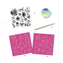 60 stickers à gratter