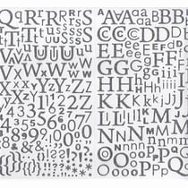 STICKERS ALPHA MAJ GLIT ARGT STICKERS ALPHA ARGENT PAILLETE