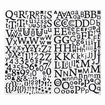 STICKERS ALPHA MAJ GLIT NOIR STICKERS ALPHA NOIR PAILLETE