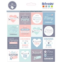 3 Planches stickers - famille