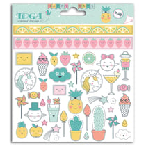 2 planches de stickers - 15 x 15 cm - Happy Days