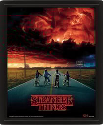 Stranger things cadre 3d lenticulaire mind flayer