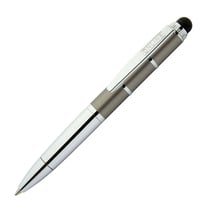 Stylo bille avec embout tactile - Bleu - Stylus Piccolo - Pointe moyenne - Online - Gris