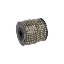 Ruban suédine clouté 6mm - gris