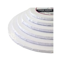 Carton rond - blanc - diamètre 35cm - Gatodéco