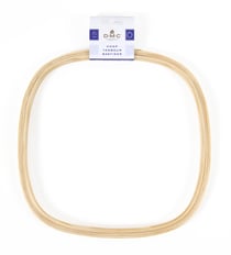 Tambour à broder carré fantaisie - 25 cm