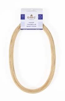 Tambour à broder fantaisie ovale - 12x20 cm