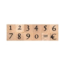 Tampons alphabet lettres et chiffres Romantique 42 pièces Creativ