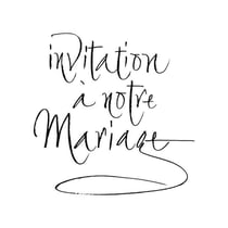 Tampon bois Invitation à notre mariage - Artemio