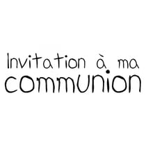 Tampon bois Invitation communion - Artemio