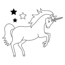 Tampon bois Artemio - Licorne