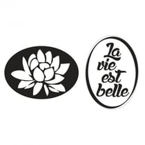 Tampons pour savons - La vie est belle et nénuphar