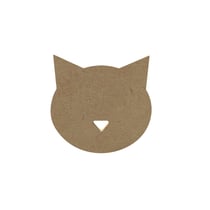 Tête Chat 10 cm - Support à décorer en medium - Gomille