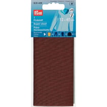 Pièce thermocollante coton brun 12 x 45 cm 