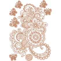 Transfert thermocollant - Arabesque cuivre format A4 - KI Sign