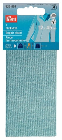 Thermocollant special jeans ciel - 12x45cm