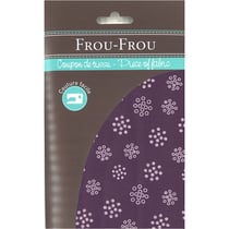 Coupon de tissu - 45x55 cm - Mauve - Fleurs
